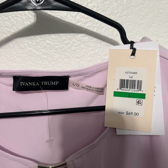 Ivana trump lavender top NWT size Large - Picture 4 of 4